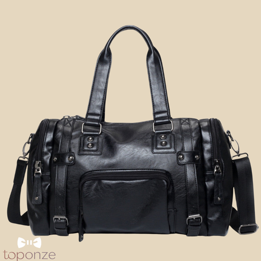 Mala de Viagem Masculina Premium em Couro Sintético — Estilo e Funcionalidade