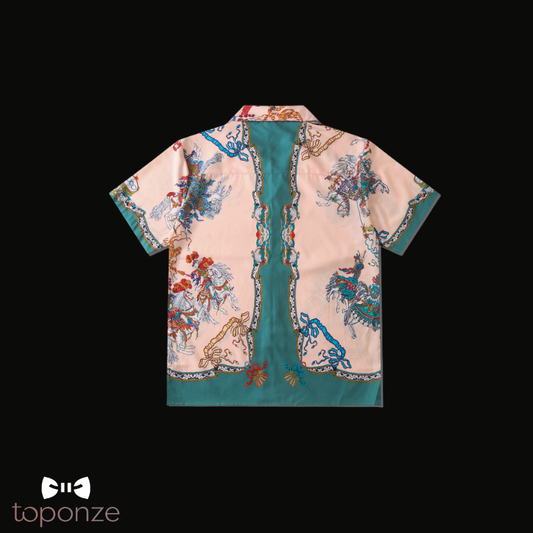 Camisa Estilo Havaiano “Kyoto Waves” – Edição Verão Premium