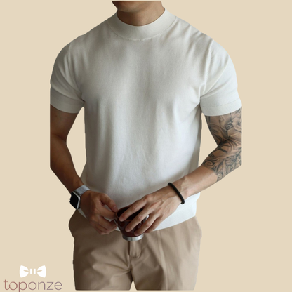 Camisola Masculina Premium em Malha Fina – Estilo Clássico e Elegante