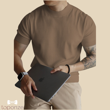 Camisola Masculina Premium em Malha Fina – Estilo Clássico e Elegante