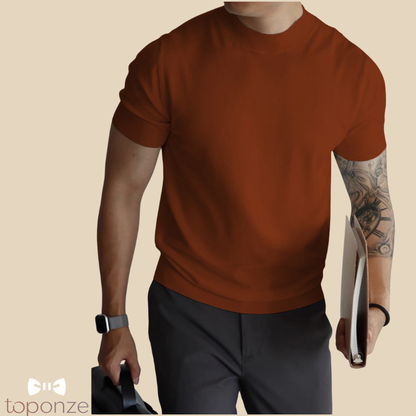 Camisola Masculina Premium em Malha Fina – Estilo Clássico e Elegante