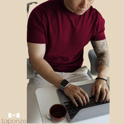 Camisola Masculina Premium em Malha Fina – Estilo Clássico e Elegante