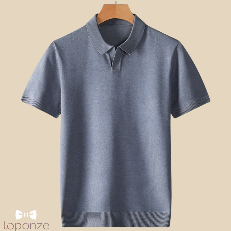 Polo Masculino Minimalista Premium — Elegância e Conforto