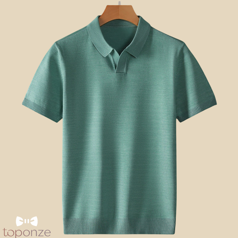Polo Masculino Minimalista Premium — Elegância e Conforto