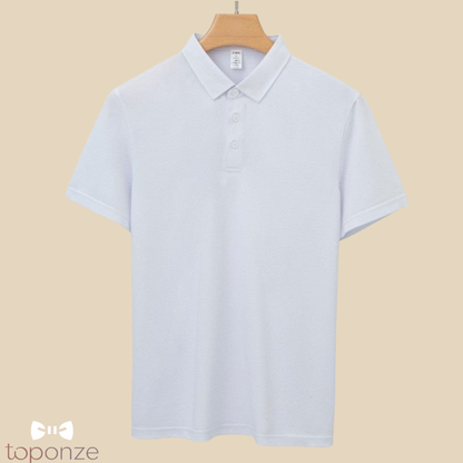 Polo Masculino em Seda de Amoreira — Toque Suave e Elegância Atemporal