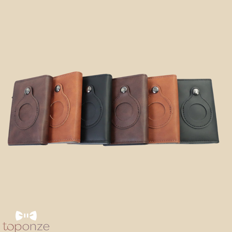 Carteira Masculina Premium com Localizador AirTag — Estilo Moderno e Segurança
