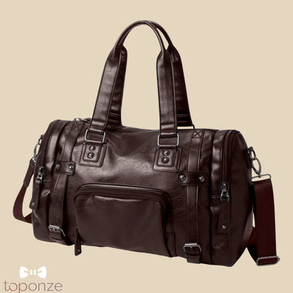 Mala de Viagem Masculina Premium em Couro Sintético — Estilo e Funcionalidade