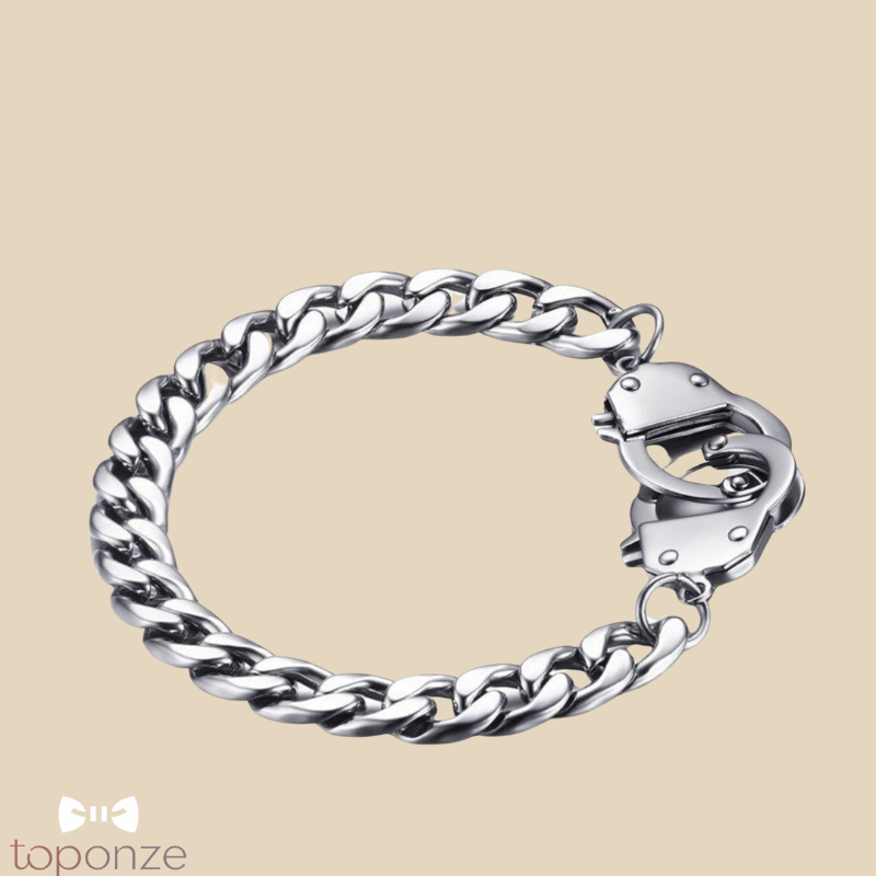 Pulseira Masculina Aço Inoxidável — Edição “Cadeado Urbano”