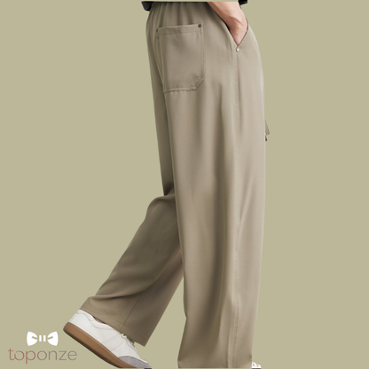 Pantalones minimalistas de corte relajado | Colección 2025/26