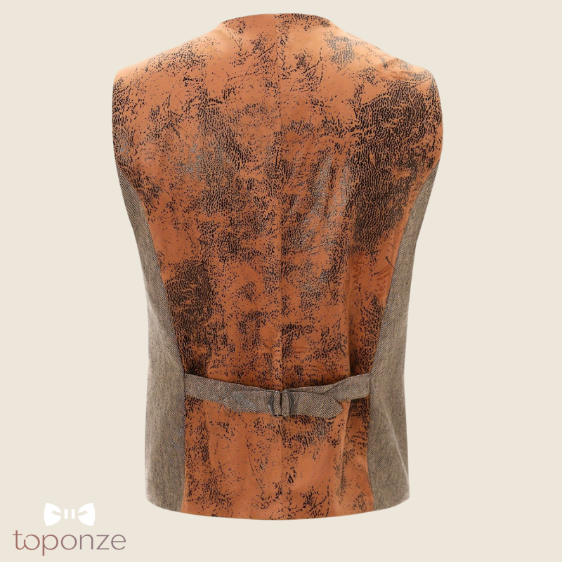 Colete Masculino Clássico Elegante – Corte Slim com Botões e Detalhe de Alfaiataria