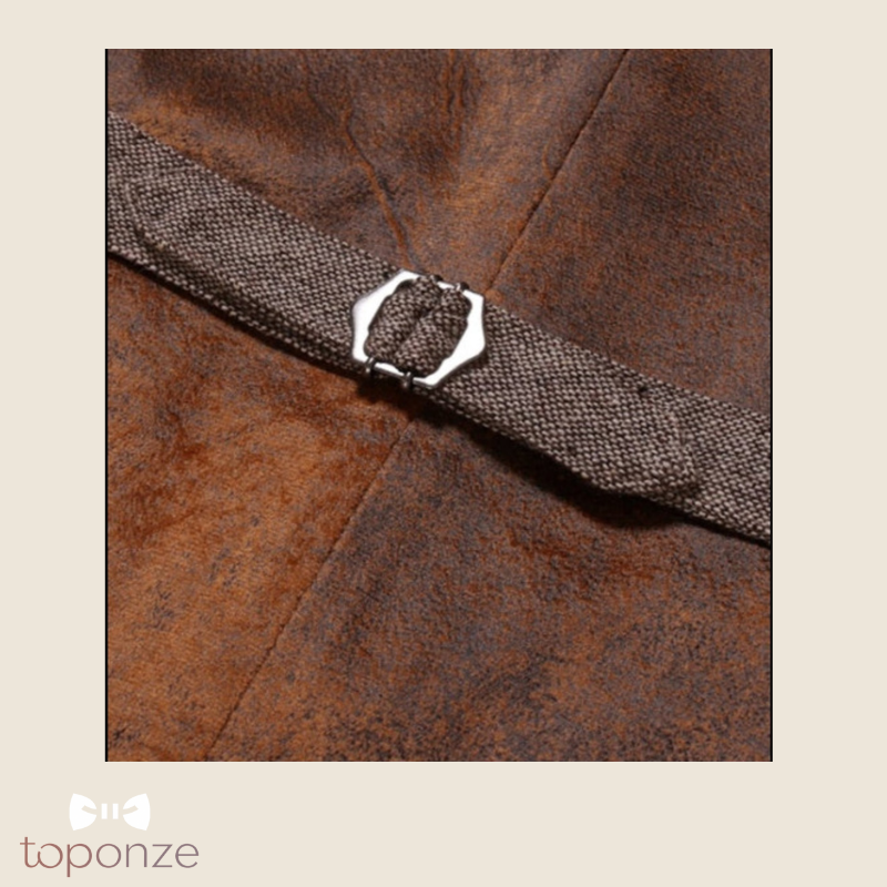 Colete Masculino Clássico Elegante – Corte Slim com Botões e Detalhe de Alfaiataria