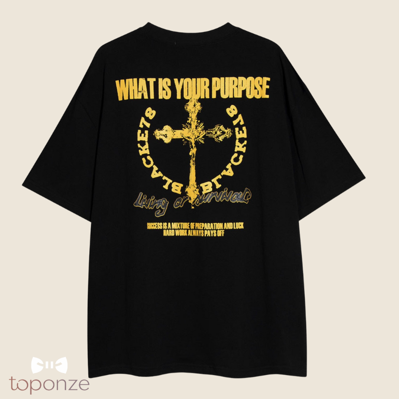 T-Shirt Oversized “Living or Survive” – Estilo Urbano Premium