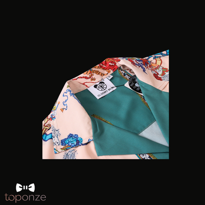 Camisa hawaiana "Olas de Kioto" - Edición Premium de Verano