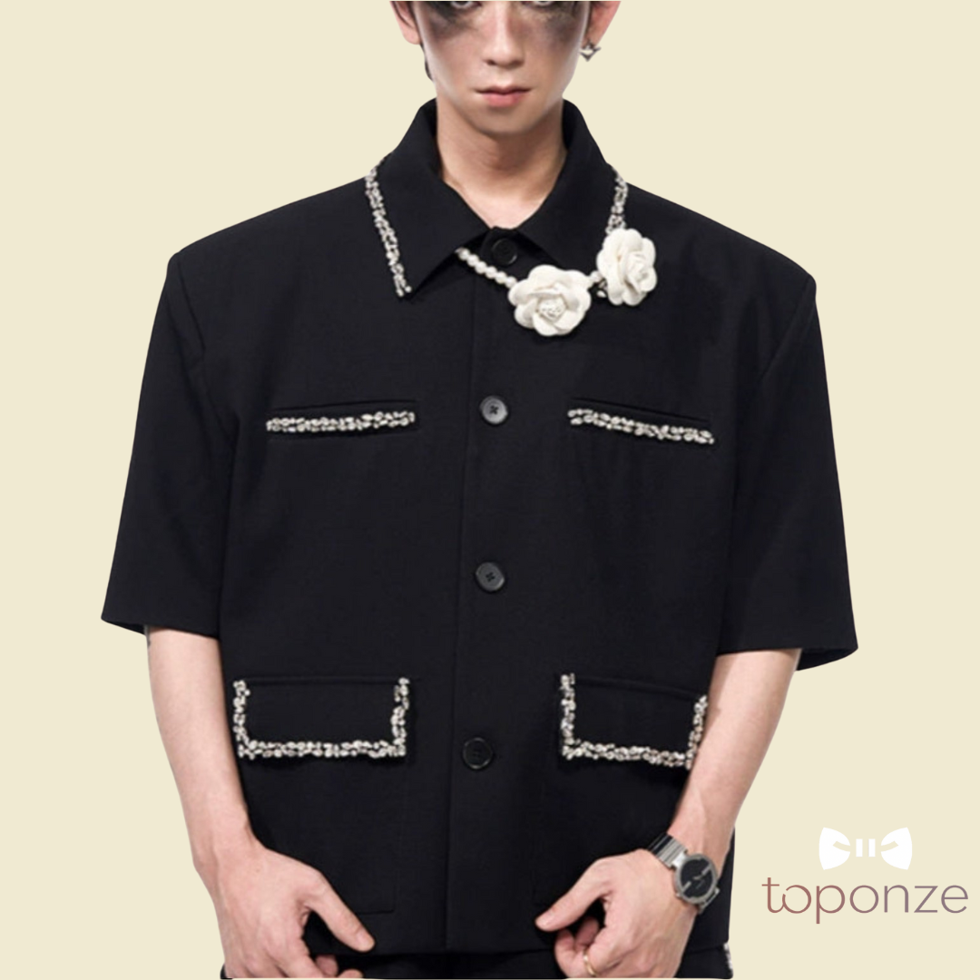 Black Deluxe Set – Pearl Shirt and Pants | 2025/26 Collection