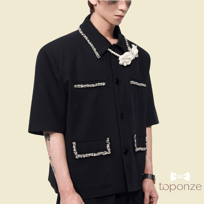 Black Deluxe Set – Pearl Shirt and Pants | 2025/26 Collection