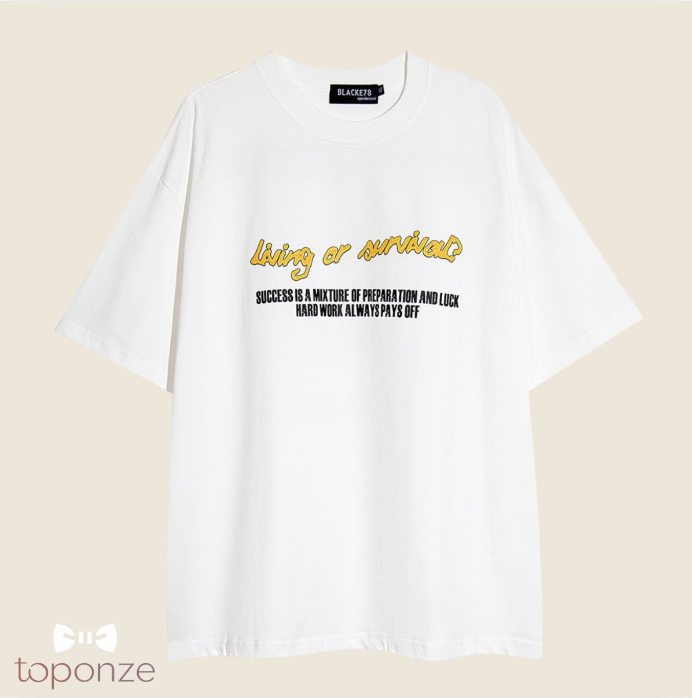 T-Shirt Oversized “Living or Survive” – Estilo Urbano Premium