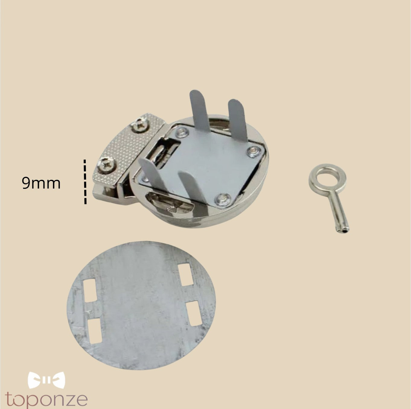 Fecho Metálico de Segurança com Chave – Ideal para Malas, Gavetas e Armários