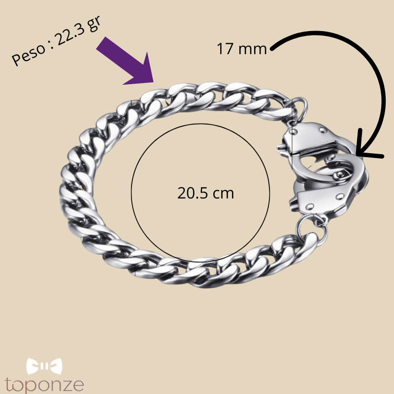 Pulseira Masculina Aço Inoxidável — Edição “Cadeado Urbano”