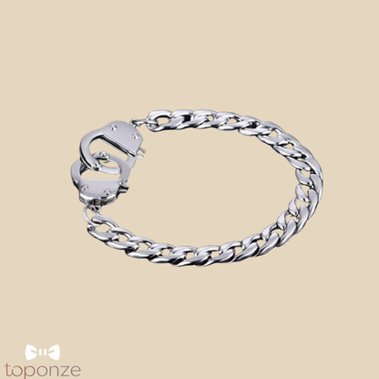 Pulseira Masculina Aço Inoxidável — Edição “Cadeado Urbano”