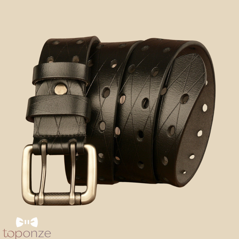 Cinto Masculino Vintage em Couro — Estilo Clássico e Resistência