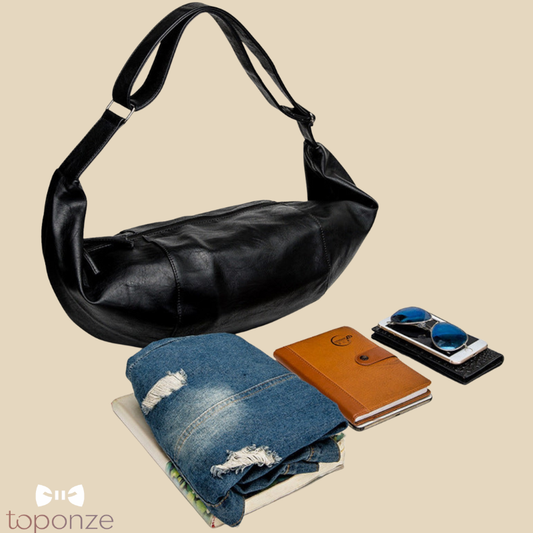 Bolsa Masculina Premium em Couro — Estilo Urbano e Sofisticação