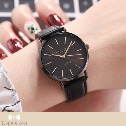 Relógio ORUSS 1853 — Luxo Clássico em Aço Preto