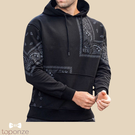 Hoodie Masculino Estilo Bandana – Conforto e Atitude