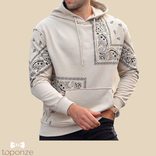 Hoodie Masculino Estilo Bandana – Conforto e Atitude