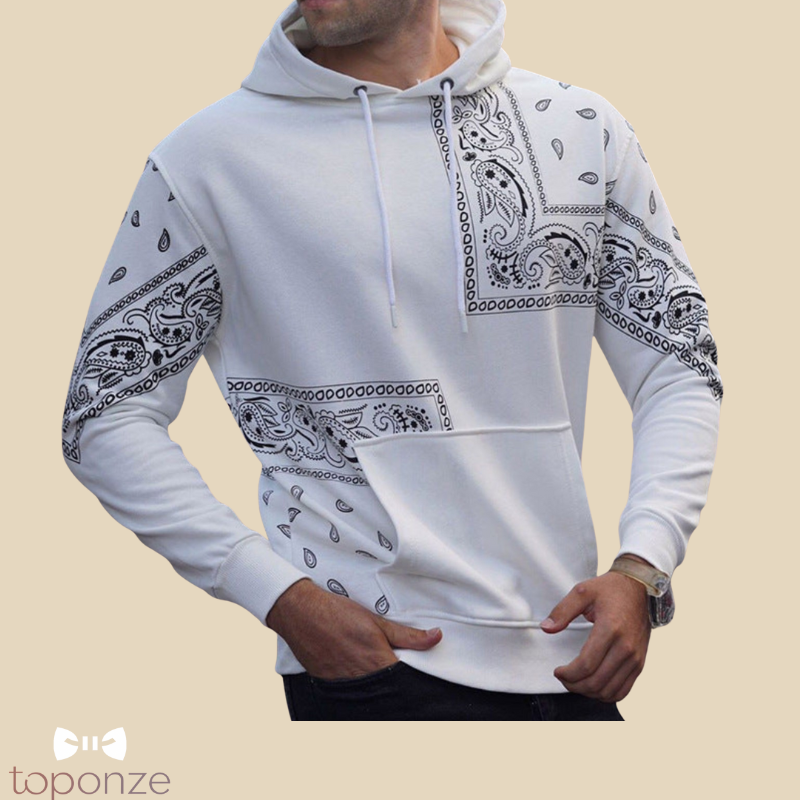 Hoodie Masculino Estilo Bandana – Conforto e Atitude