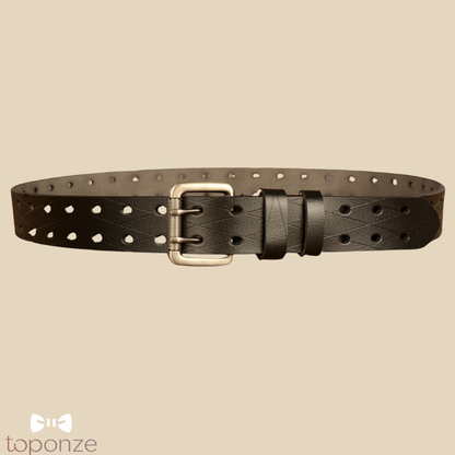 Cinto Masculino Vintage em Couro — Estilo Clássico e Resistência