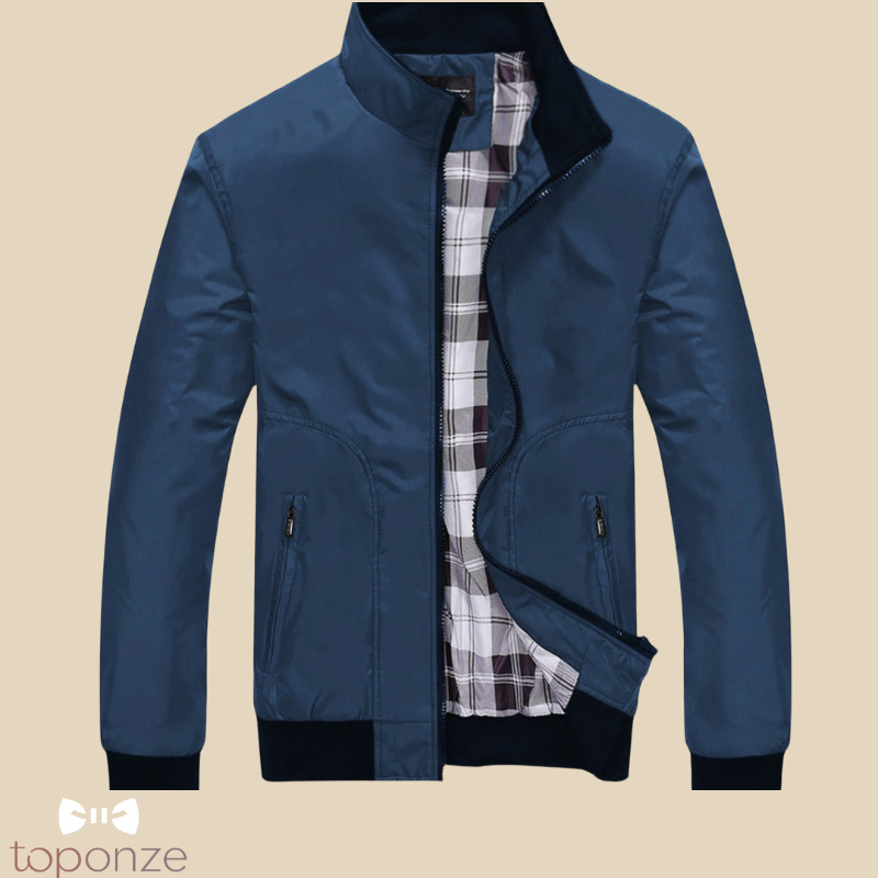Casaco Masculino Casual com Forro Xadrez – Elegância e Conforto em Qualquer Estação