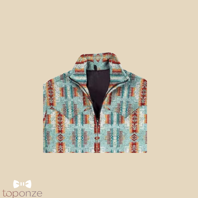 Casaco Masculino Estilo Western Étnico – Conforto e Personalidade Única